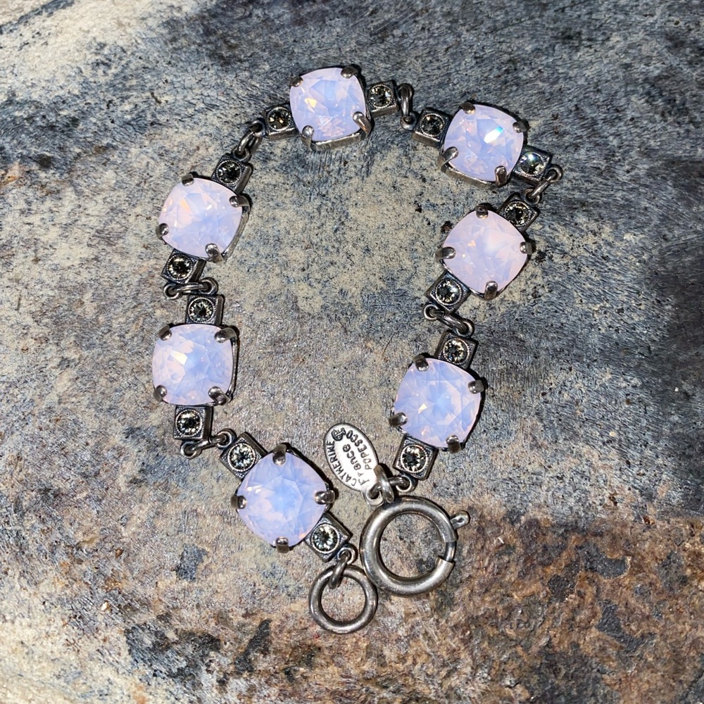 Catherine Popesco Silver and Pink Bracelet